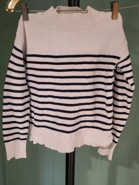 Crewcuts Striped Sweater, M, Preppy, 100% Cotton, see photo for stain